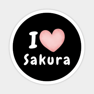 I Love Sakura Le Sserafim Magnet